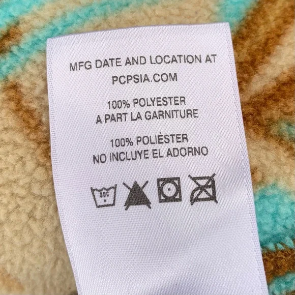 Patagonia Lightweight Synchilla Womens M Snap T Pullover Fleece Feather Print - Picture 16 of 16